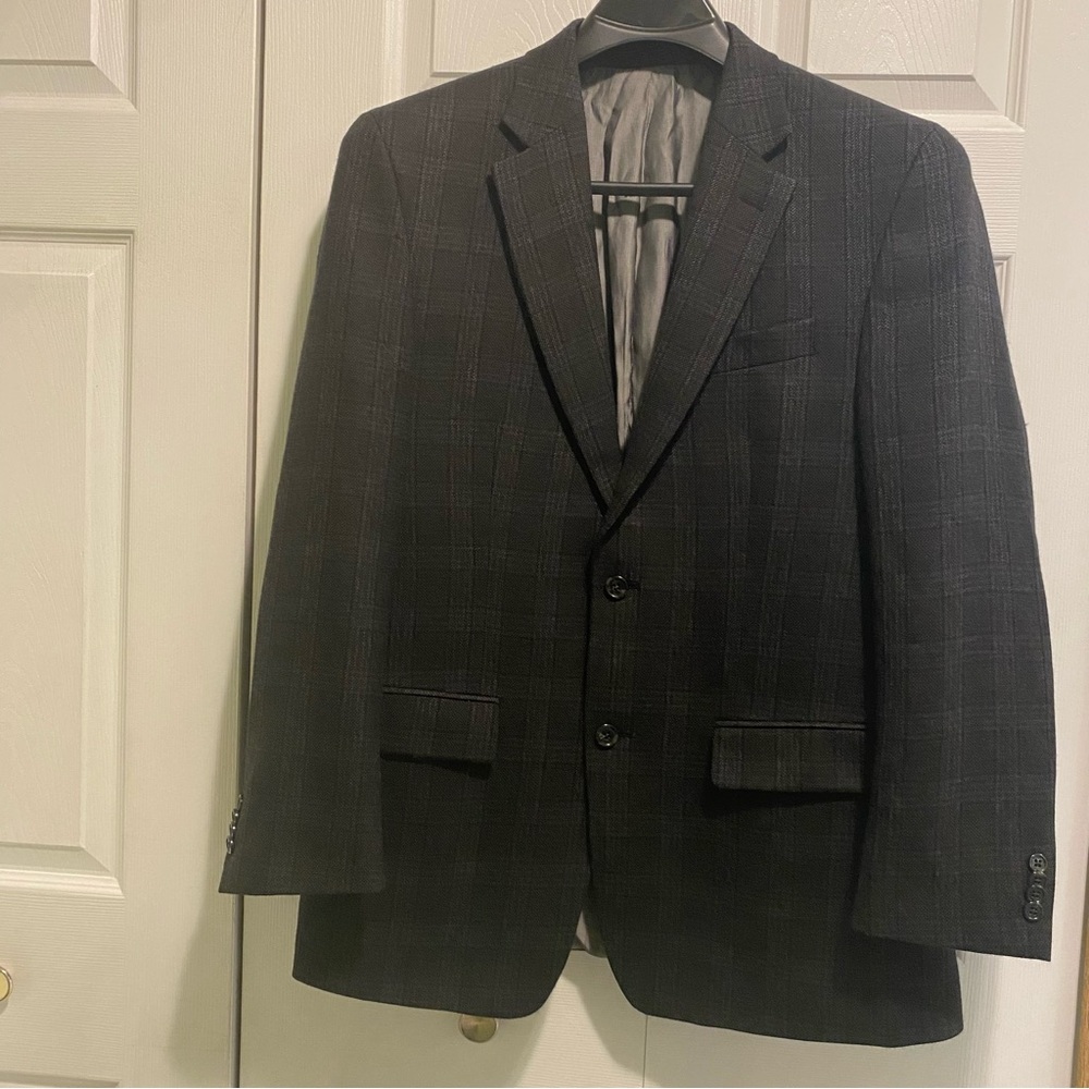 PRICE DROP Men’s Michael Kors 40R Black Sport Coat Notch Lapel